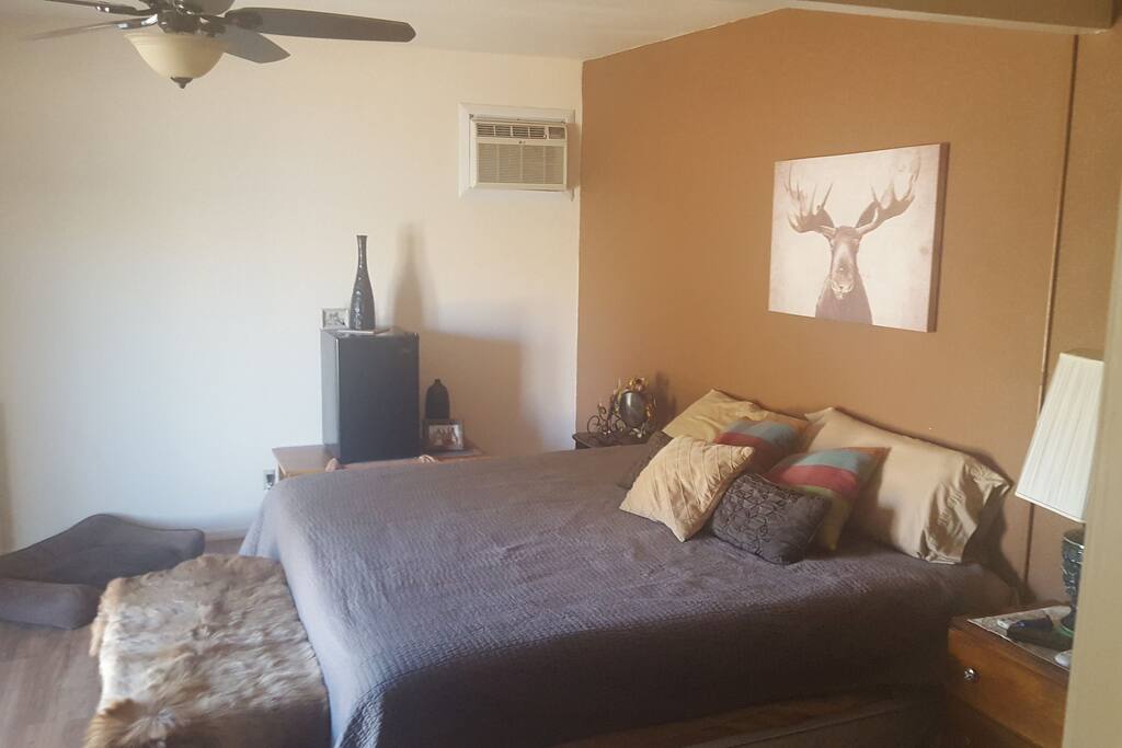 guest bedroom with king bed