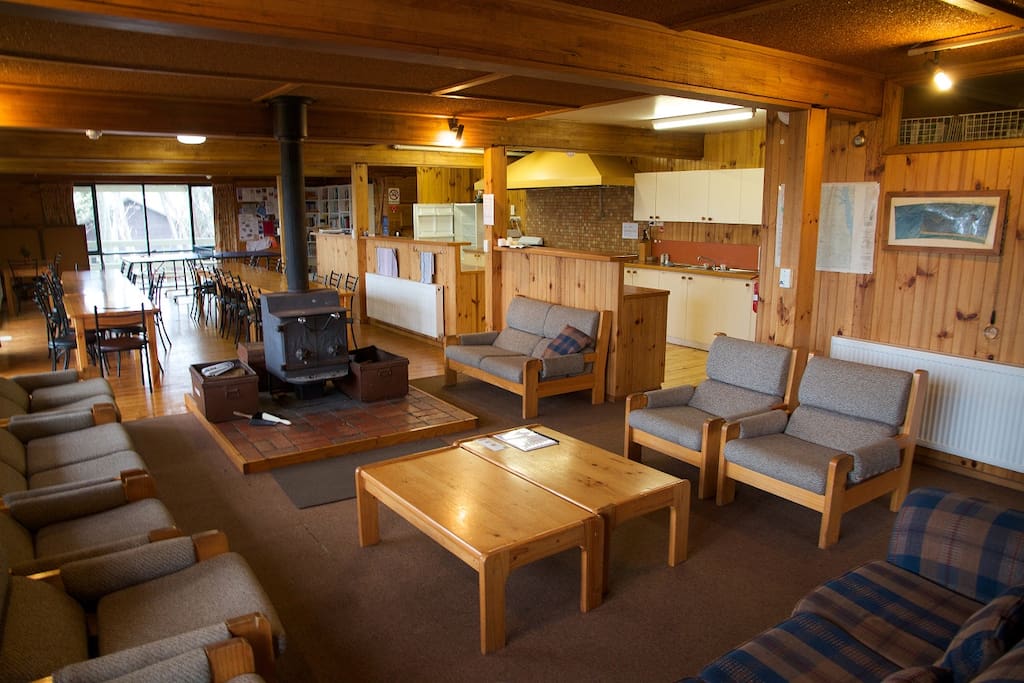 Edski Lodge Lounge Fireplace