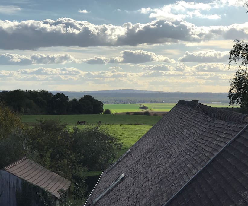 The view from lounge window.