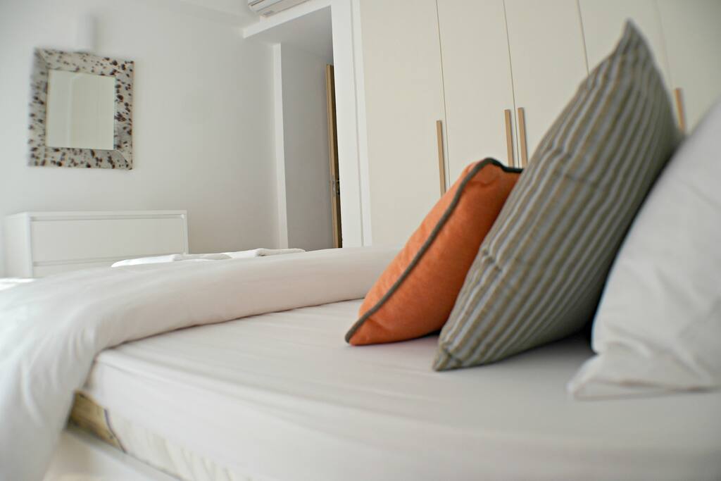 Master bedroom with private bathroom