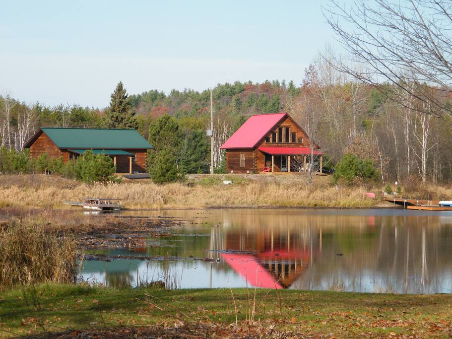 Cabins with added covered decks.