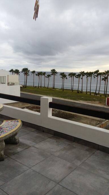 Terrace to private beach