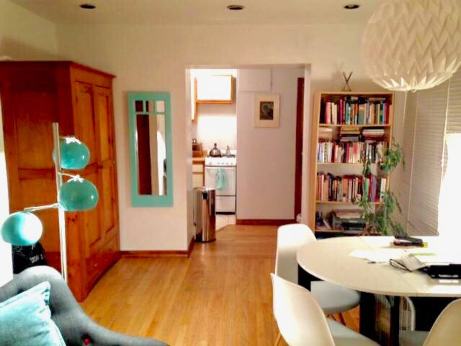 LARGE open space w/ modern and some unique furniture and artwork