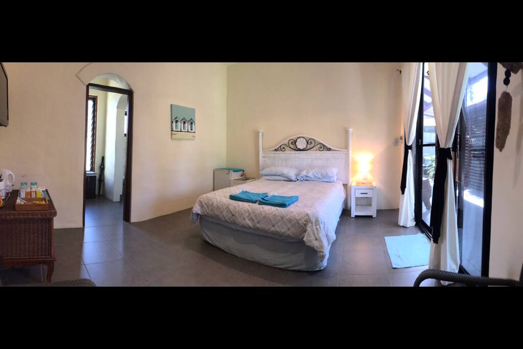 Cool and spacious room.