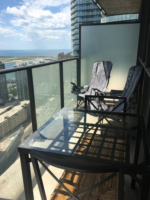 Enjoy south facing views while dining or lounging outdoors.