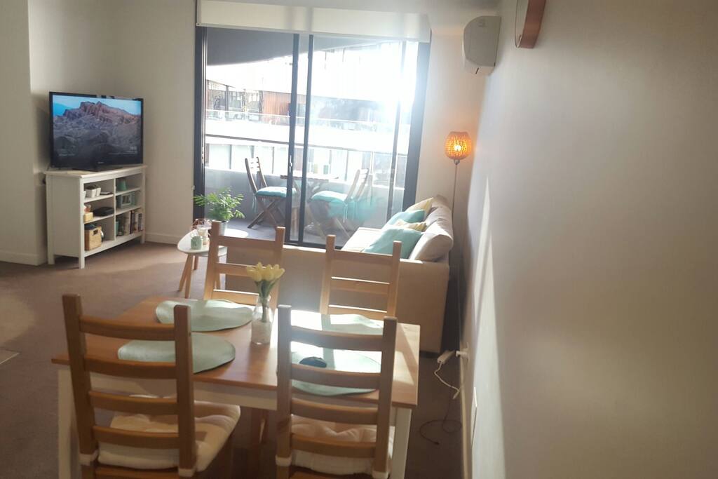 Living room and balcony