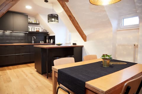 City apartment in historic street with great view