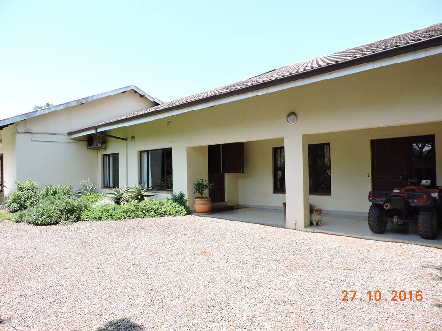 Entrance to Aloe House and our house