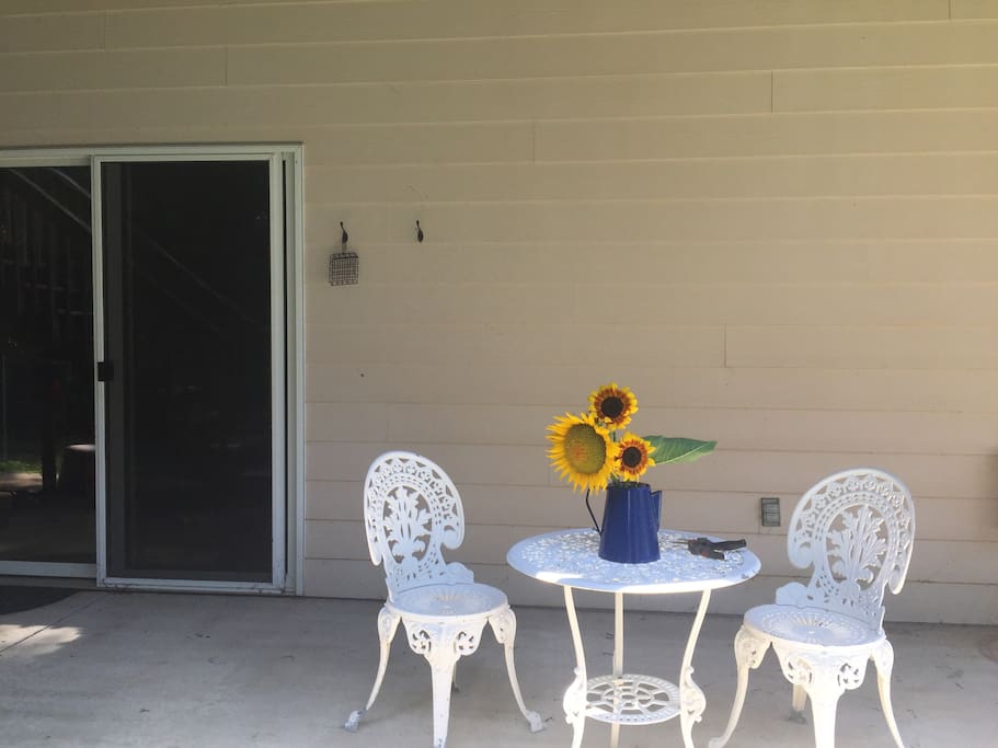 Outside sitting area