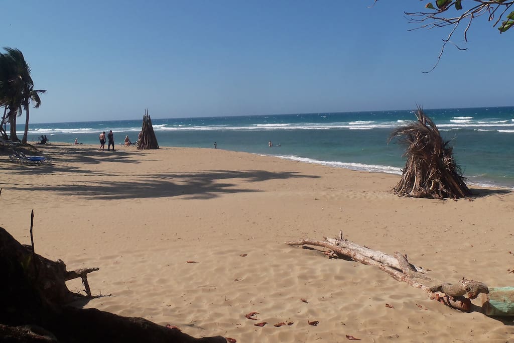 Encuentro Beach is a 5 minute walk away