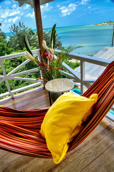 Balcony view hammock