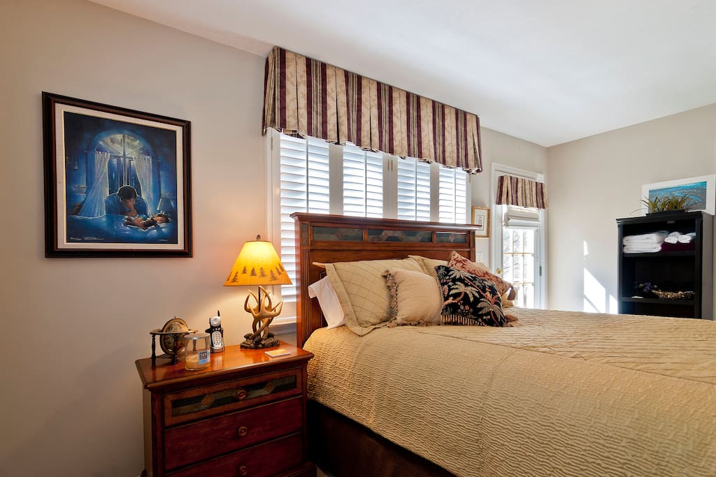 Super comfortable queen-sized bed...