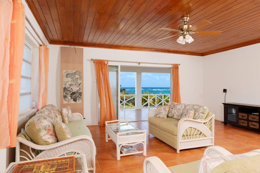 The great room with ocean views
