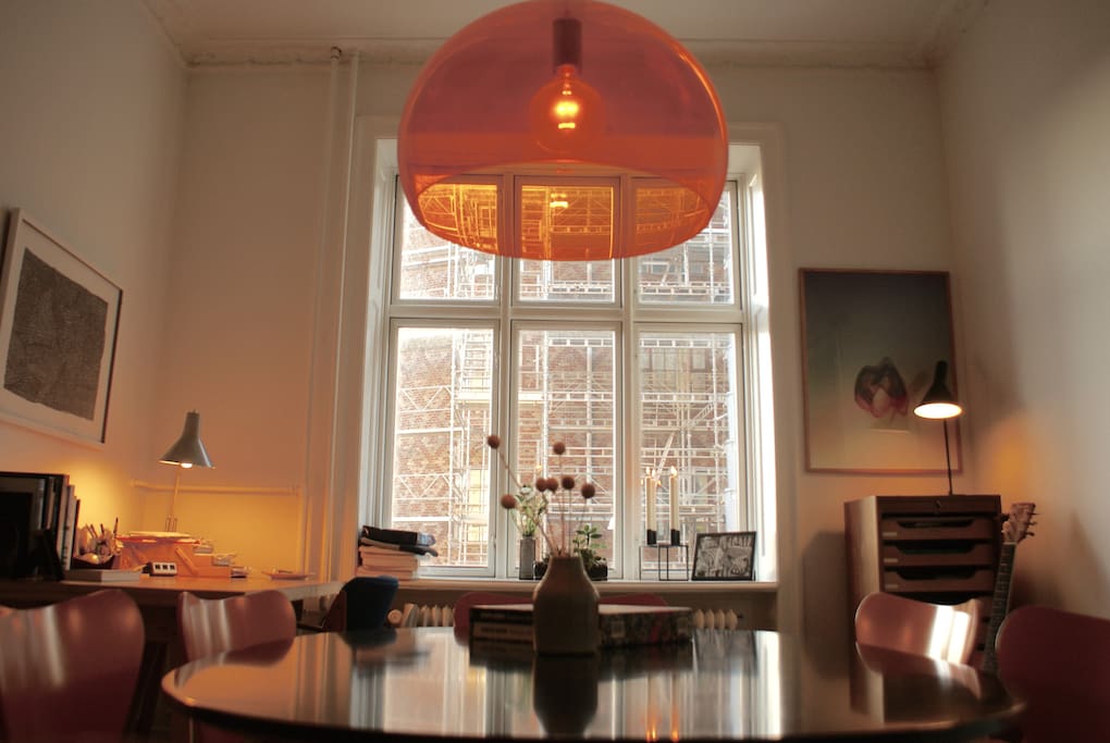 The dining room.