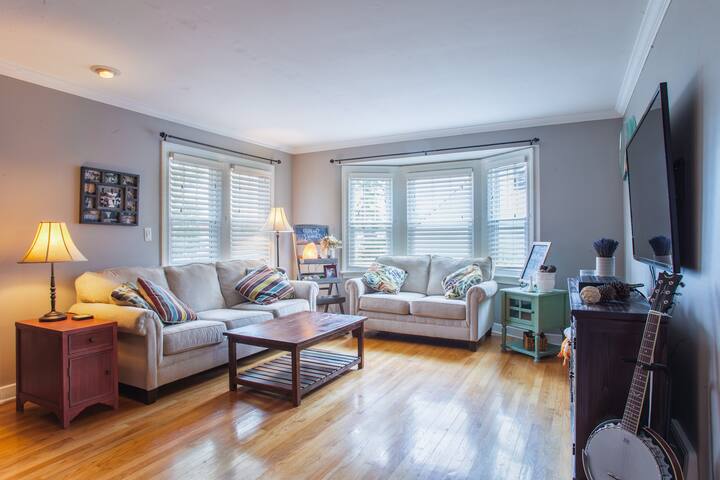 Sunny Bedroom in Chicago Suburbs