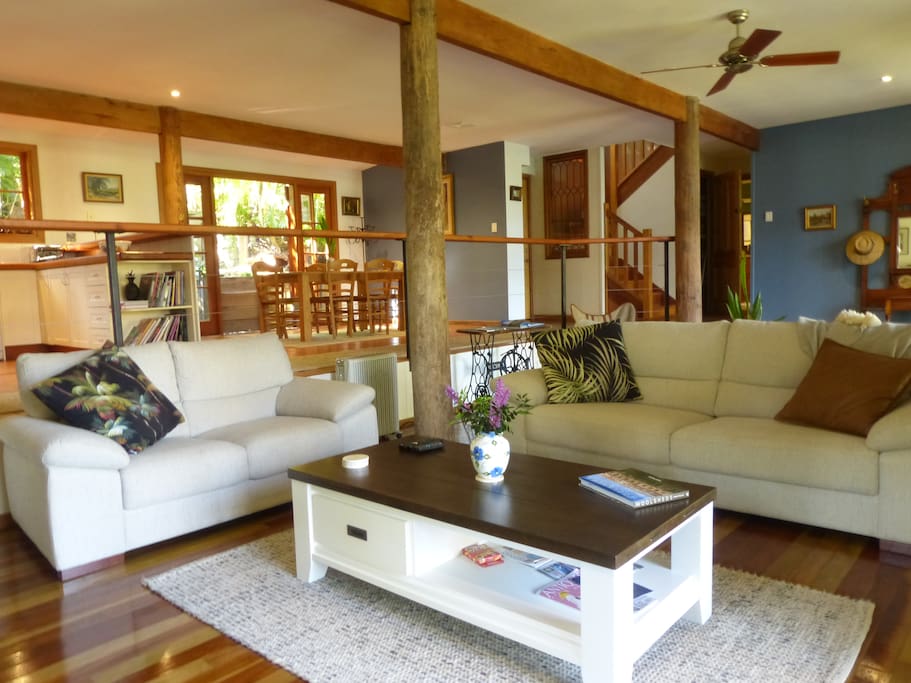 Open plan living downstairs