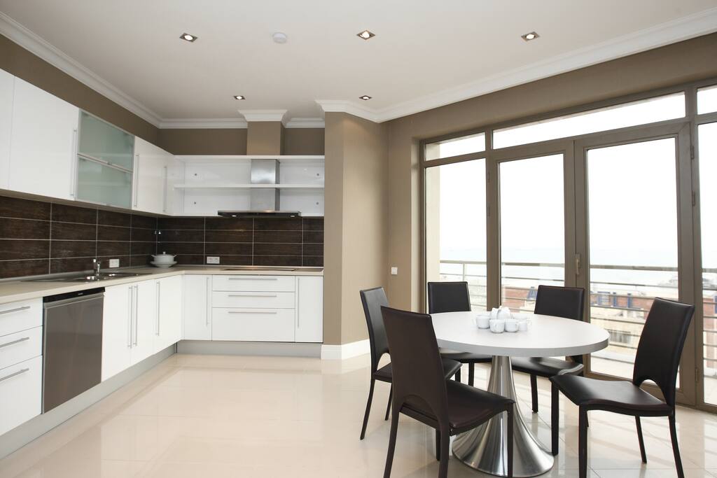 Modern kitchen with all necessary appliances