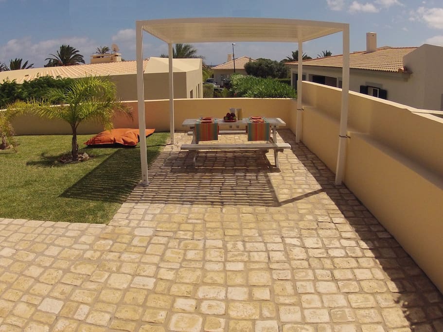 Al fresco dining area