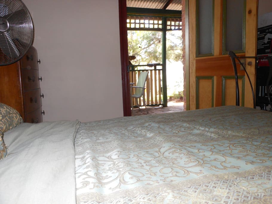Your room, accessed from the verandah