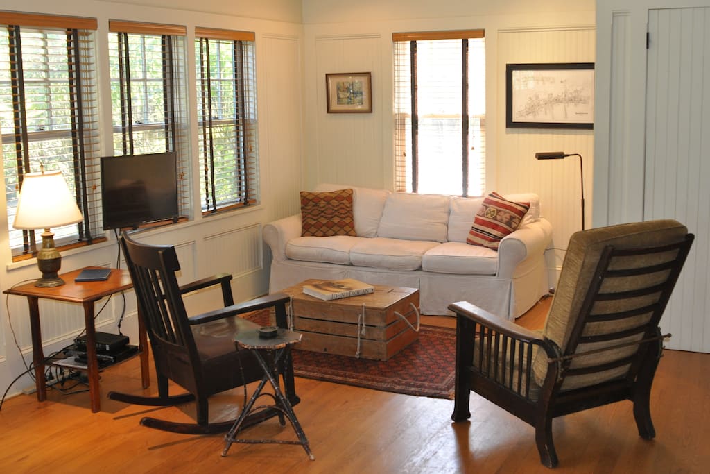 Open plan first floor -- view of the living room