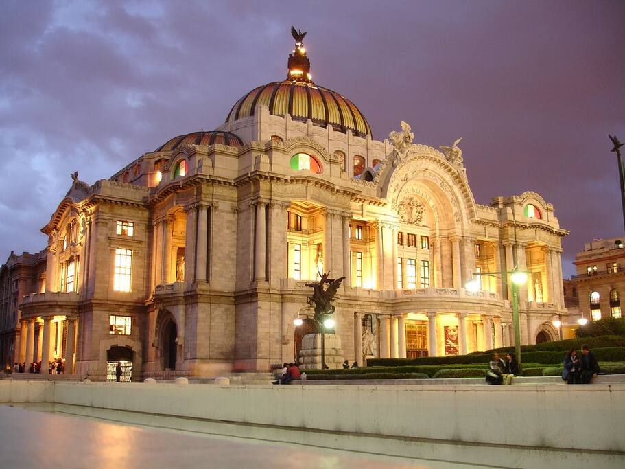 In front of Fine Arts Palace