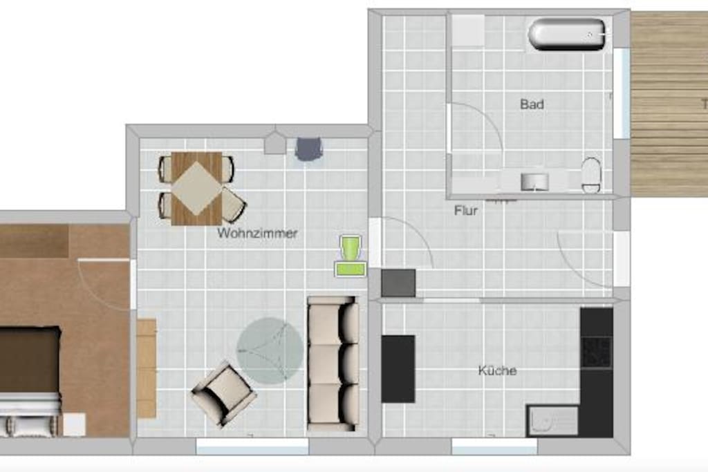 Übersichtsplan der Ferienwohnung