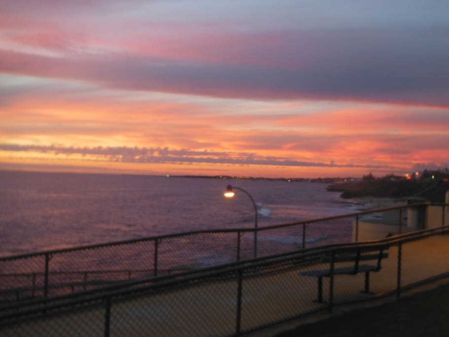 Sunsets can be glorious and here's a great place to sit and take it in.