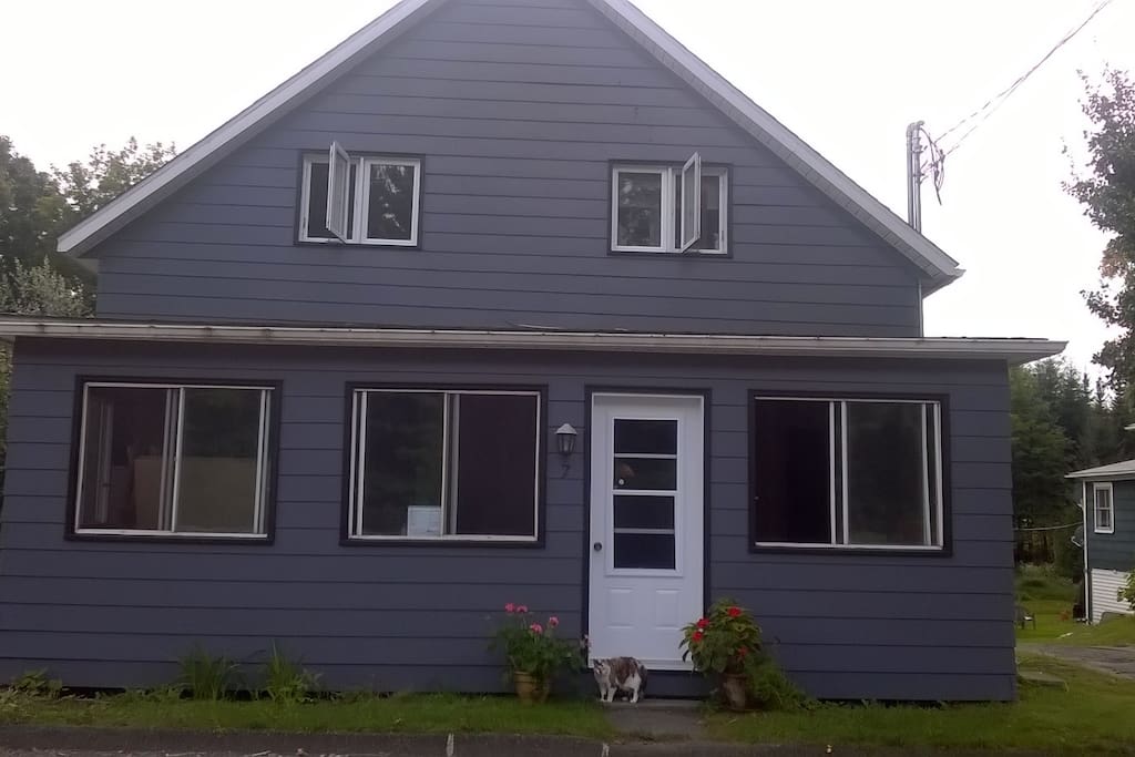 This is my house at 7 Maple Street. That is the front porch which is nice to sit out in the summer.