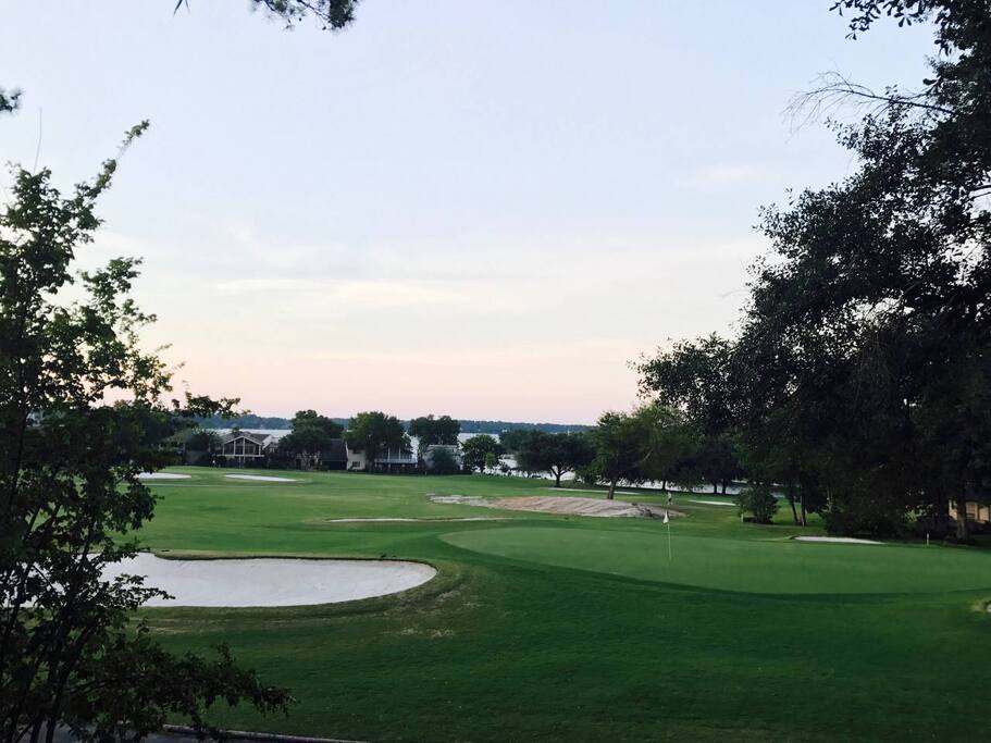 Golf course view from back second story deck