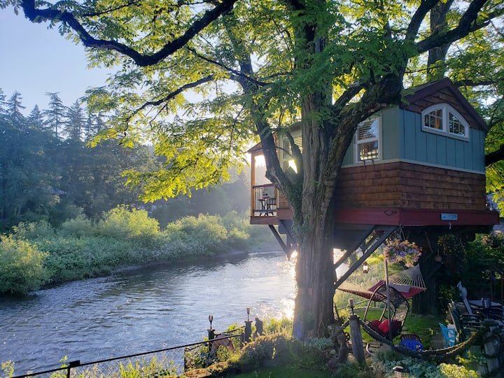 Washougal Riverside Treehouse Treehouses for Rent in Washougal, Washington, United States Airbnb