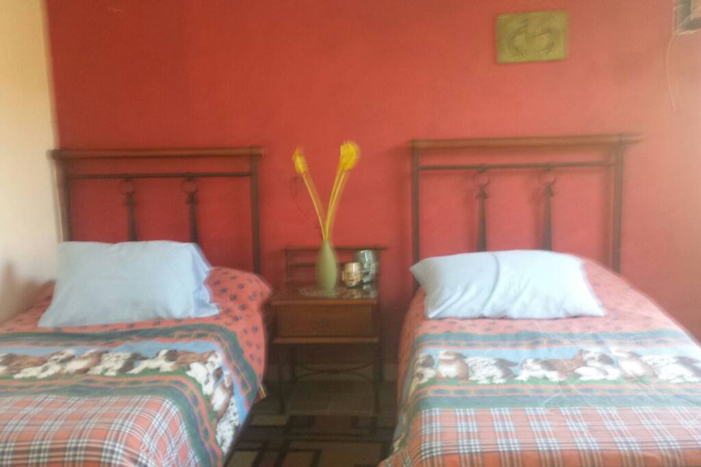 son dos camas pero se puede ocupar una sola e individual