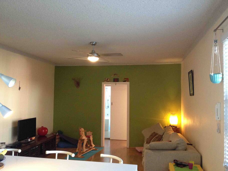Lounge room with flat screen TV