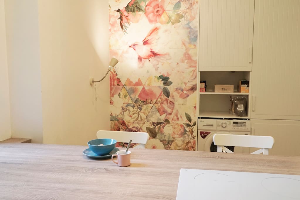 Kitchen table for you to have breakfasts