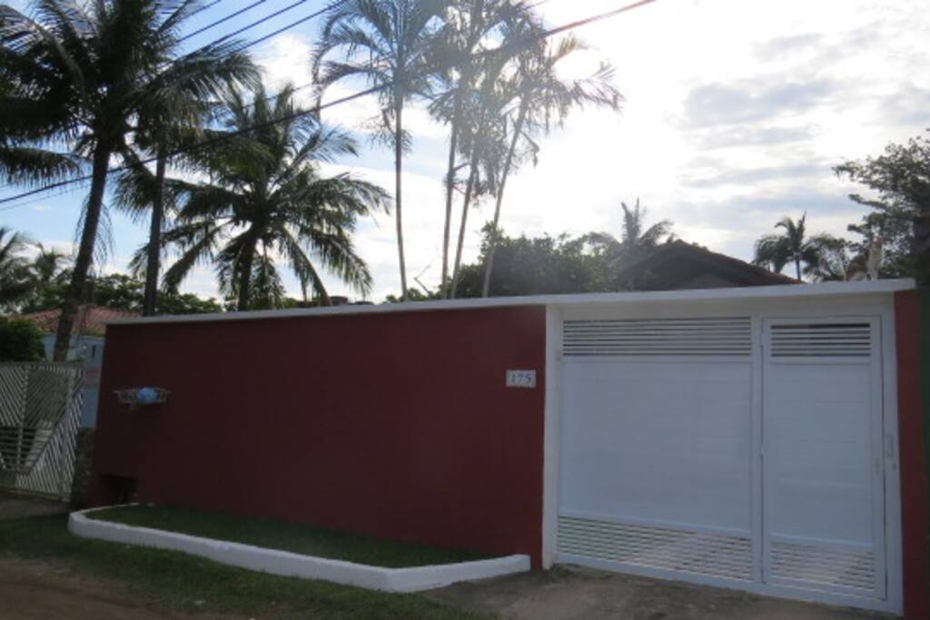 vista da frente da casa