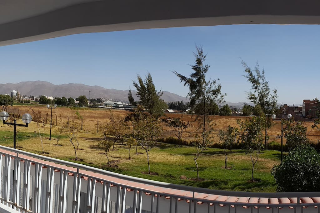 Beautiful view from the balcony.