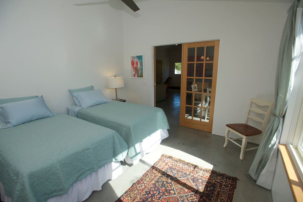 2nd Bedroom with two Twin beds (can be pushed into a King) dresser and closet