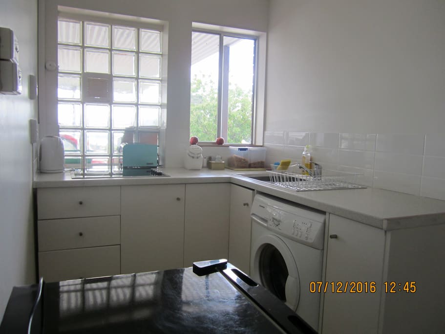 New kitchen and washing machine