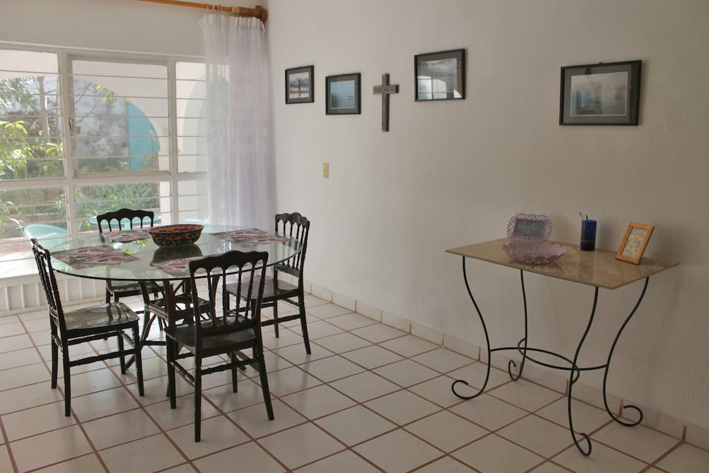 The dining room