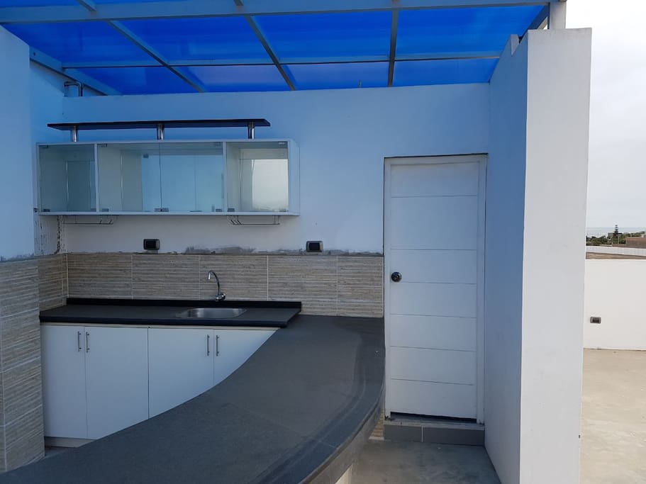Terraza con bar zone