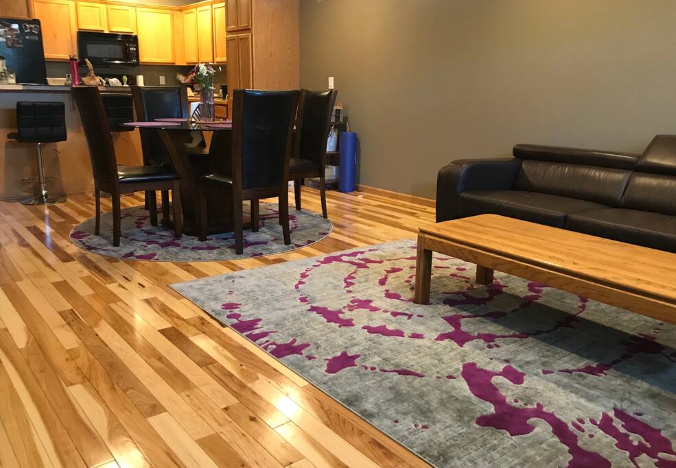 Living/dining and kitchen