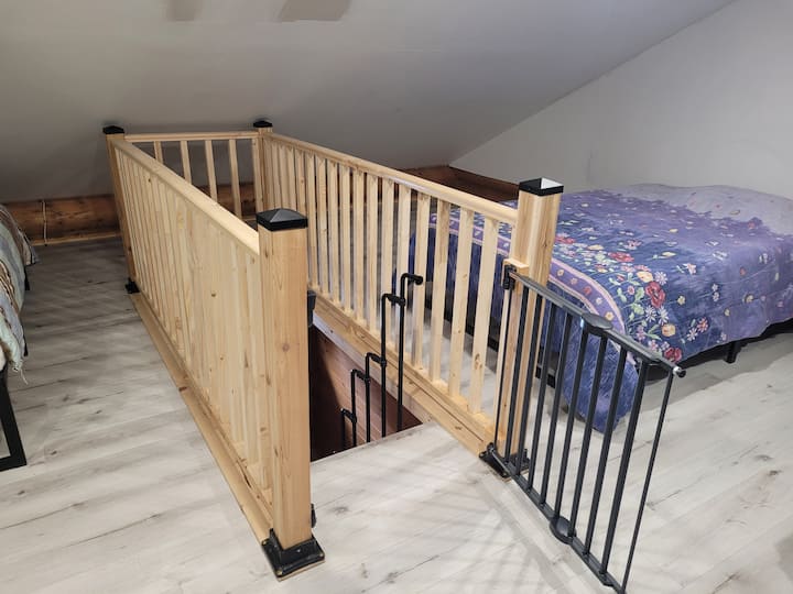 Puerta para bebés por seguridad.