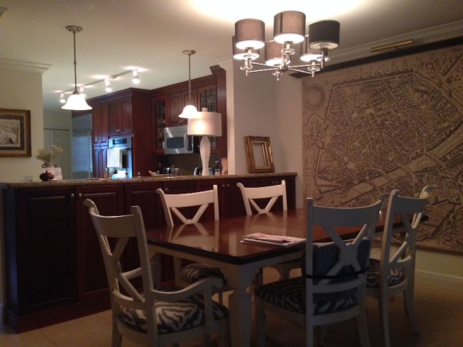 Dining room, spacious and well lit