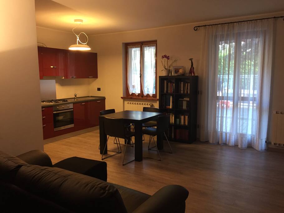Salone con cucina