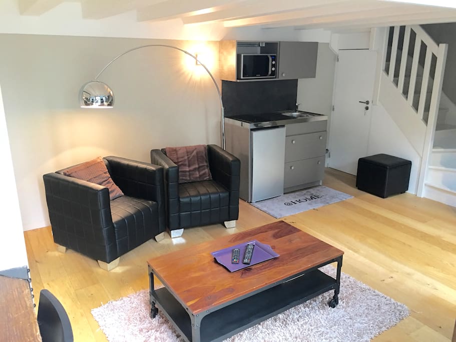 La pièce principale avec vue kitchenette