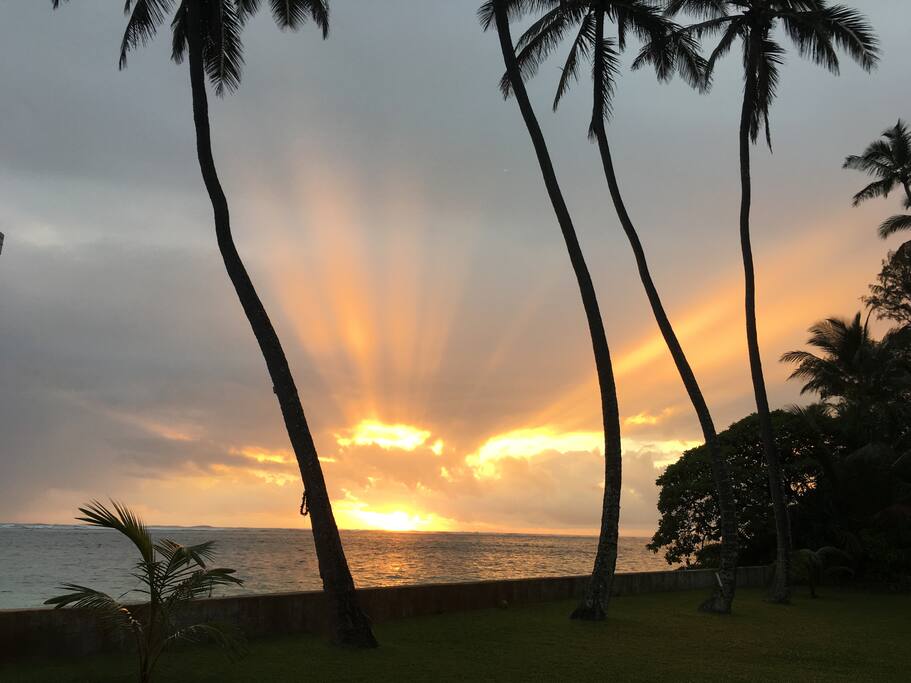 Sunset on beach