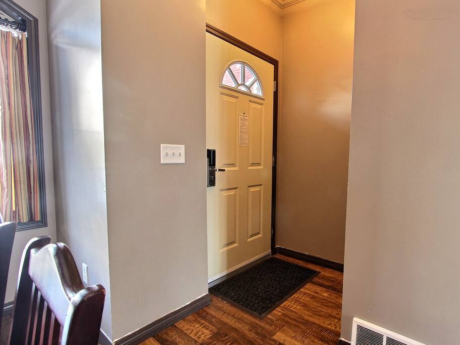 Private entrance; easily accessible to parking lot