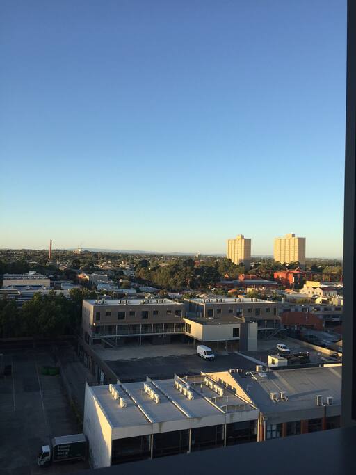 Views from the balcony looking out to the ranges