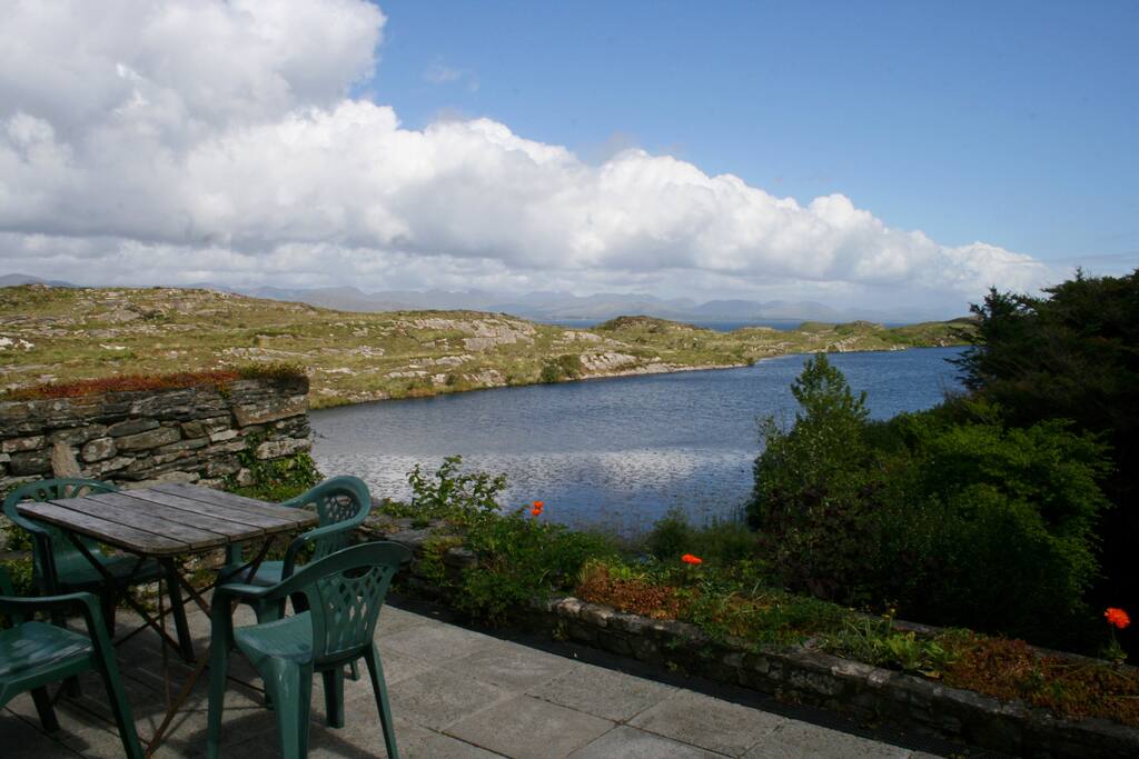 Patio with view over Lake