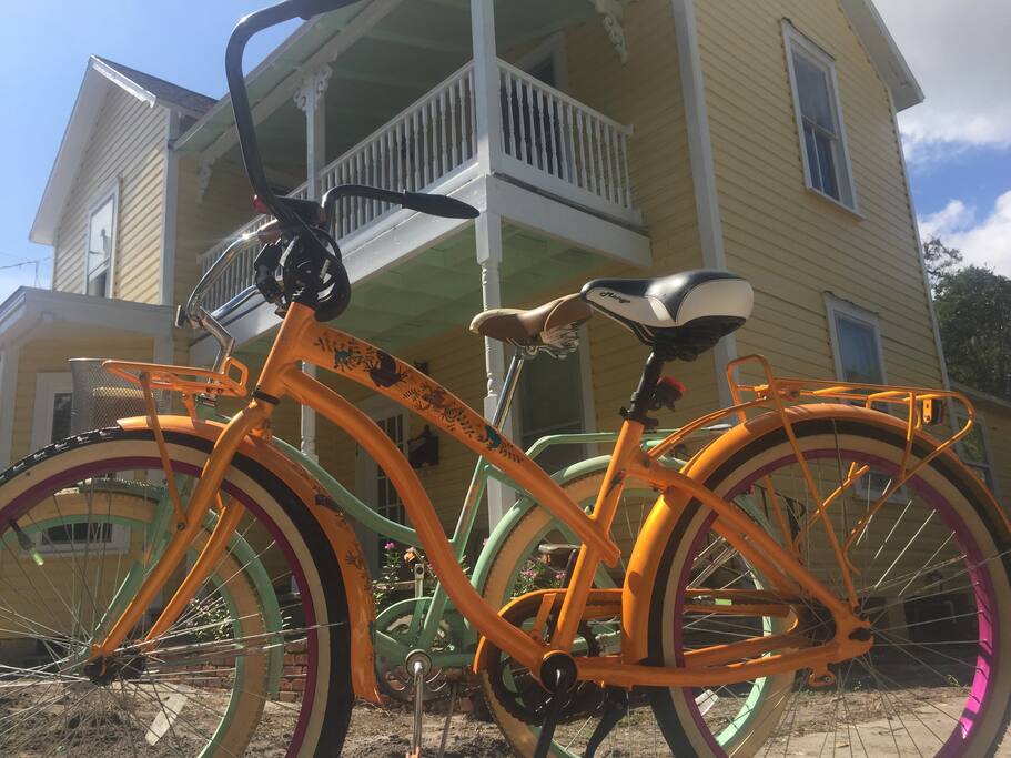 Included 4 bicycles for you to use
