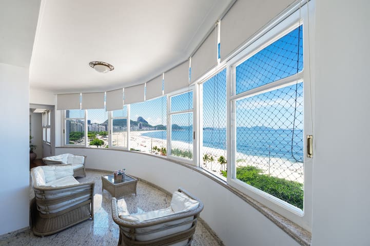 Vista completa mar de Copacabana